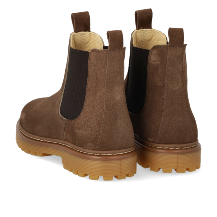 chelsea boot on track sole dark taupe brow