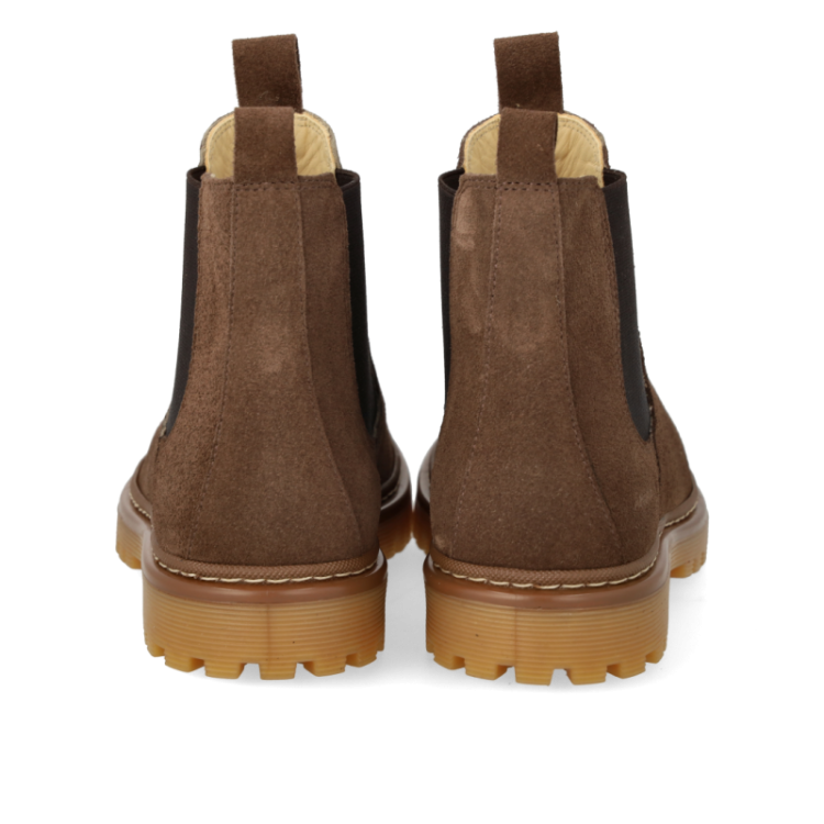 chelsea boot on track sole dark taupe brow
