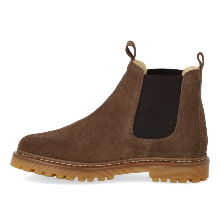chelsea boot on track sole dark taupe brow