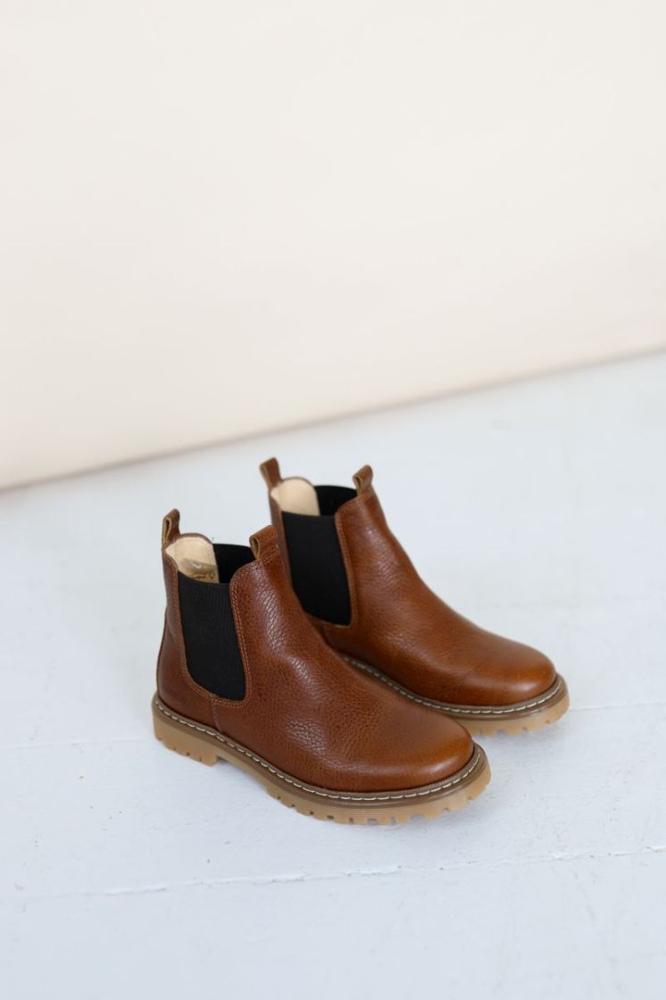 chunky chelsea boot medium brown