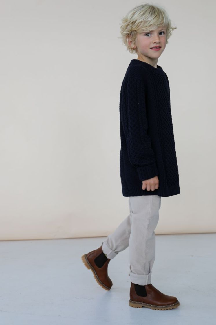 chunky chelsea boot medium brown