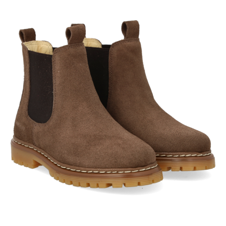 chunky chelsea boot dark taupe brow