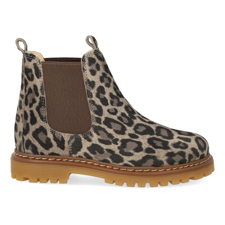 chunky chelsea boot beige leo brown