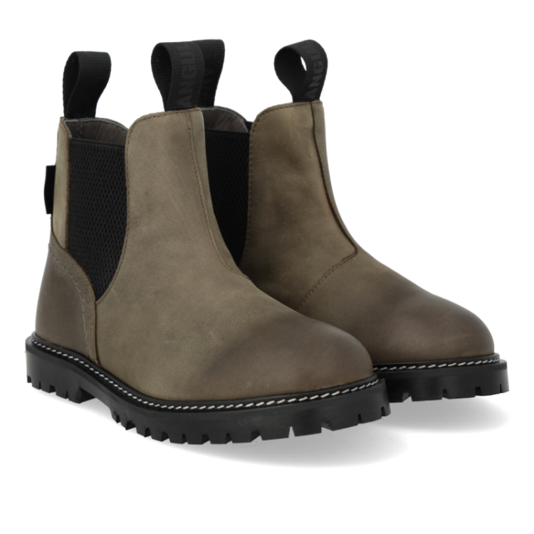 chelsea boot with tex dark olive blac