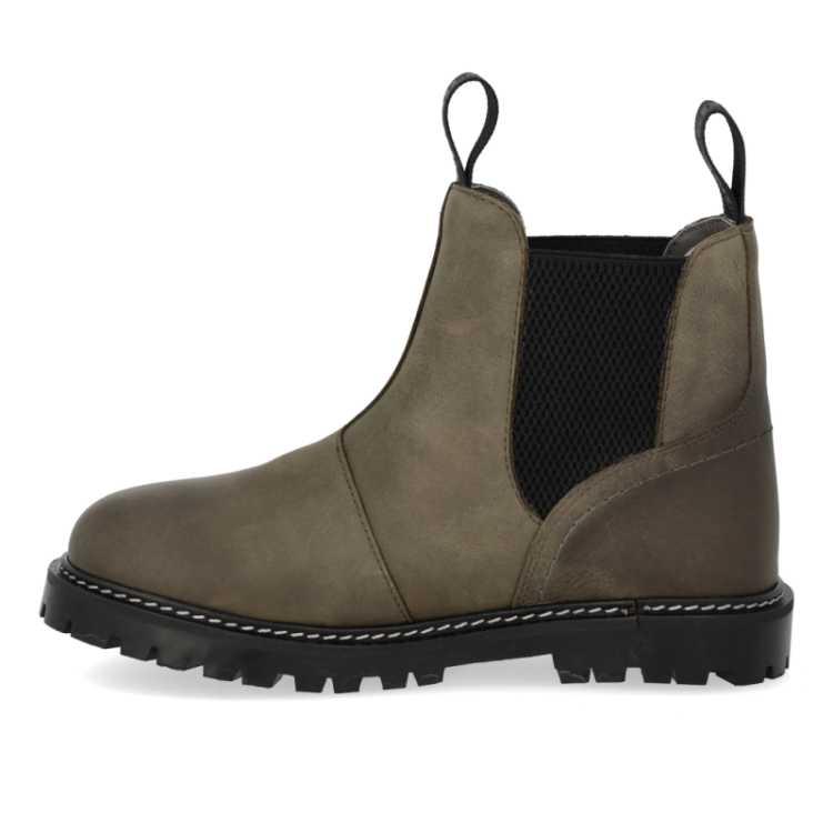 chelsea boot with tex dark olive blac