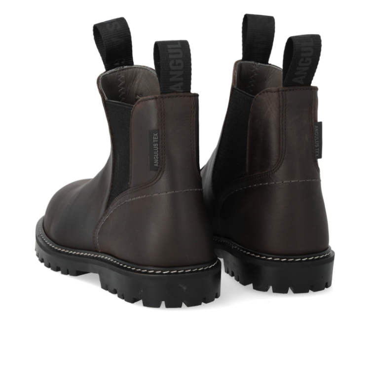 chelsea boot with tex dark brown blac
