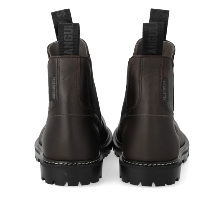 chelsea boot with tex dark brown blac