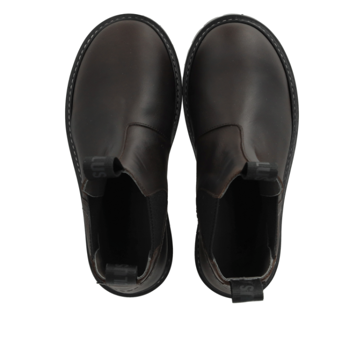 chelsea boot with tex dark brown blac