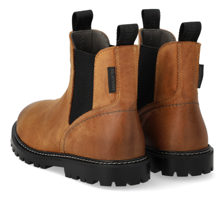 chelsea boot with tex cognac black