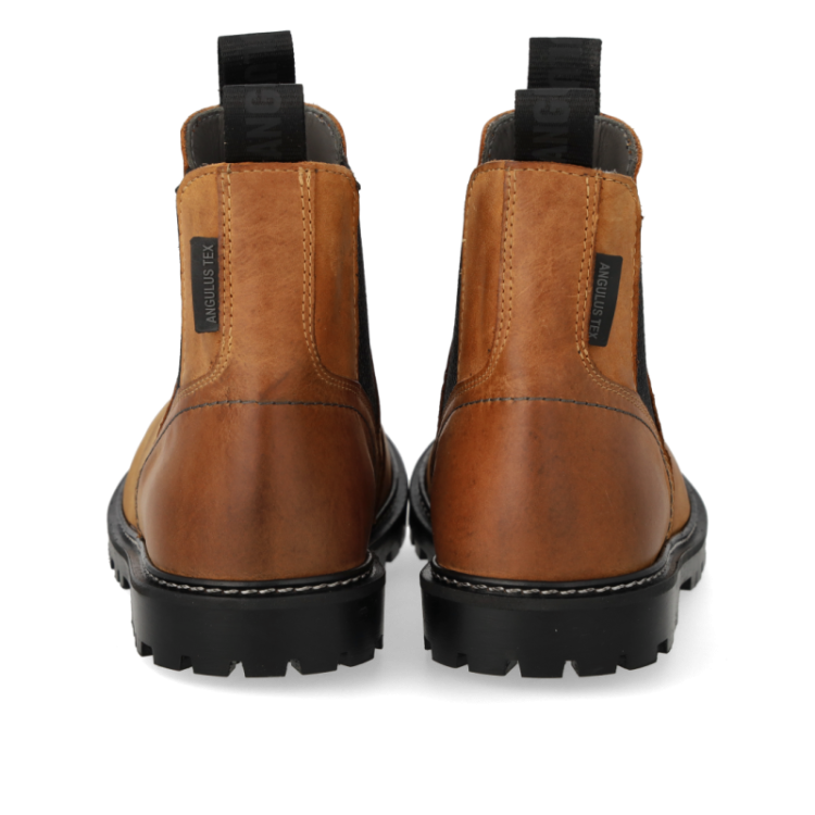 chelsea boot with tex cognac black