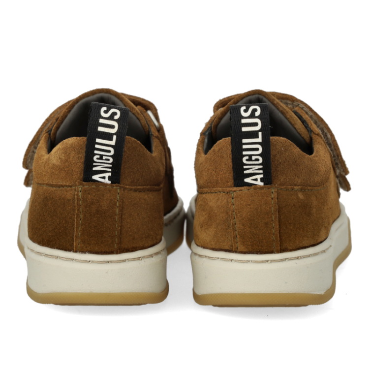 suede sneaker with logo strop mustard