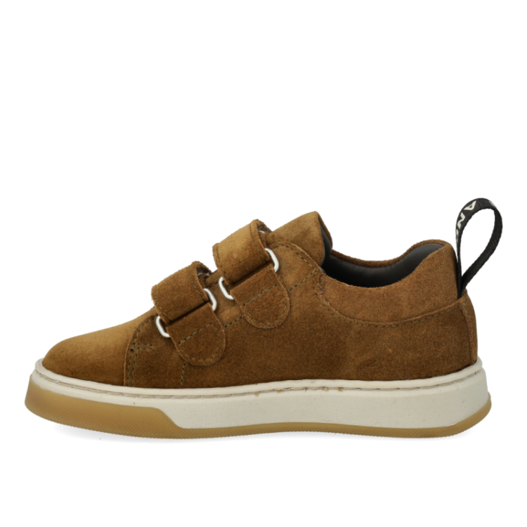 suede sneaker with logo strop mustard
