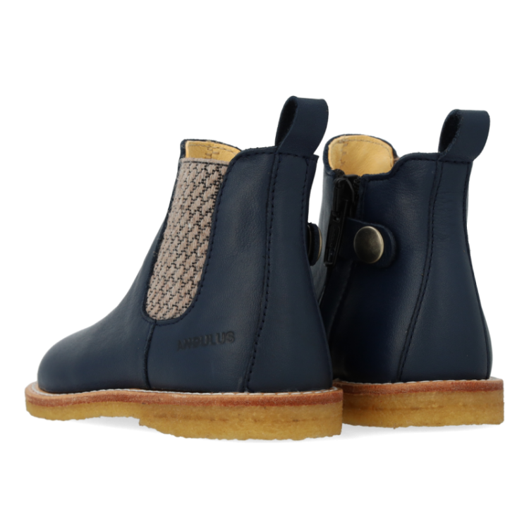 classic chelsea boot navy check elas