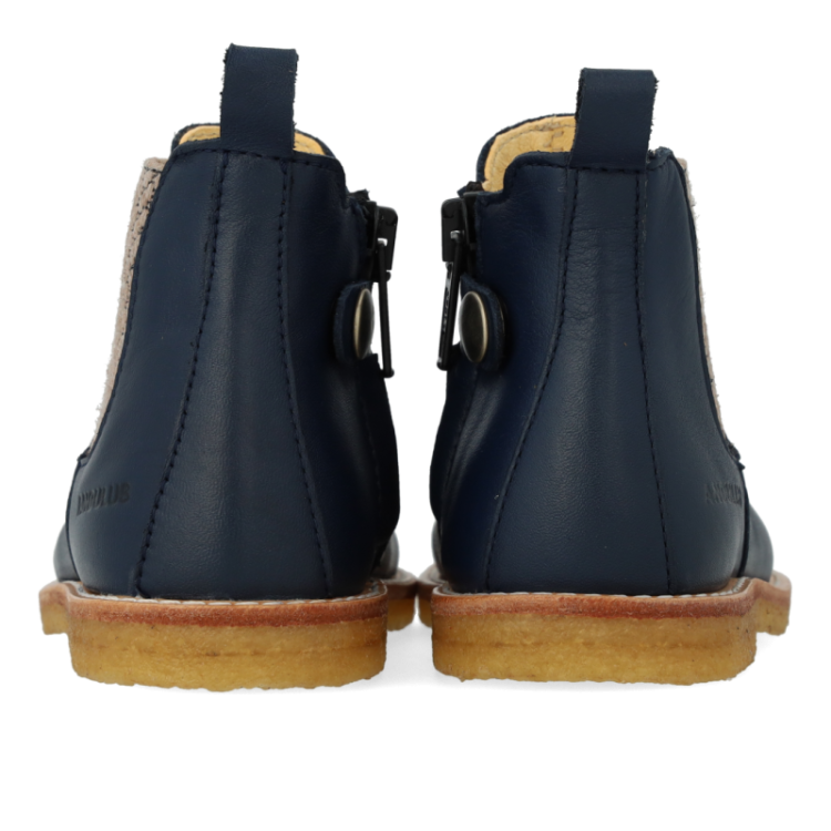 classic chelsea boot navy check elas