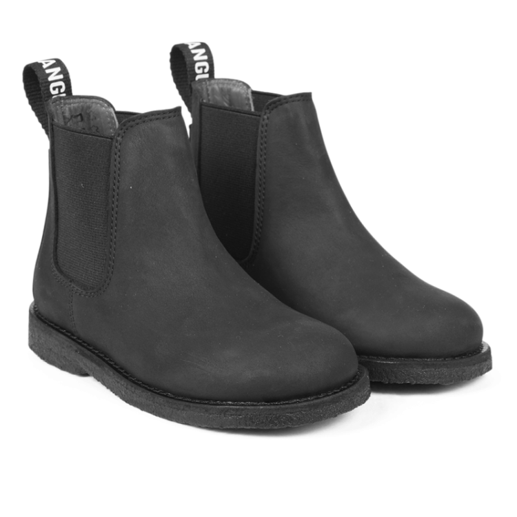 chelsea boot with logo tape black