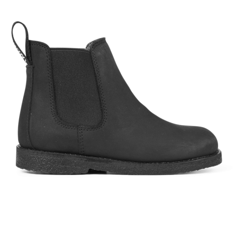 chelsea boot with logo tape black