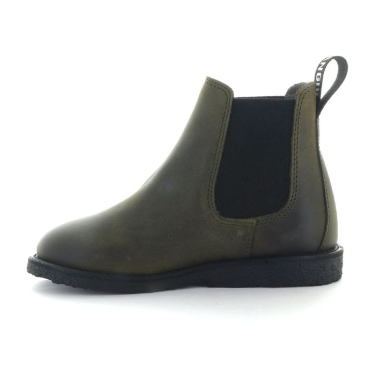 chelsea boot with logo tape dark olive 