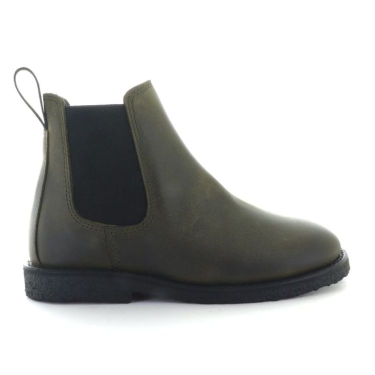 chelsea boot with logo tape dark olive 