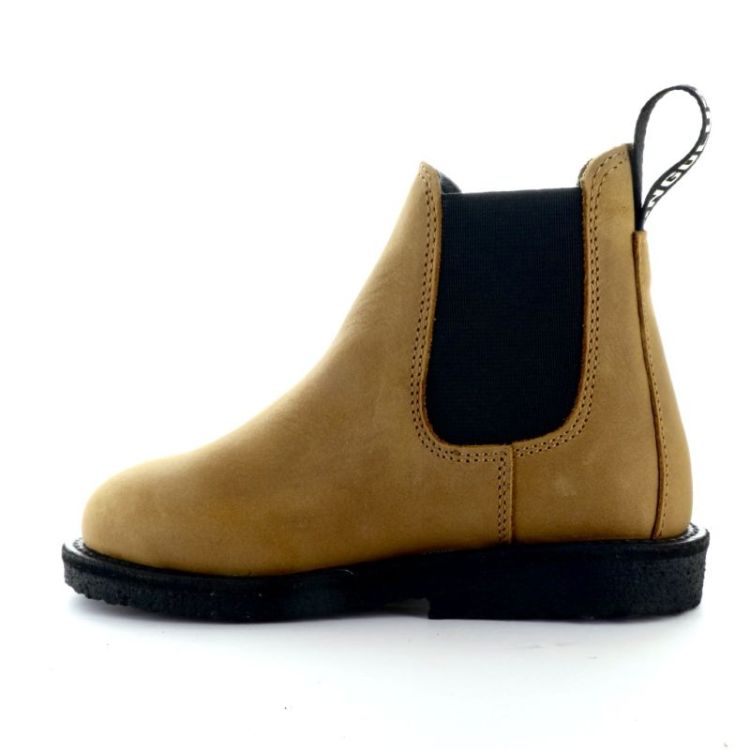 chelsea boot with logo tape cognac 