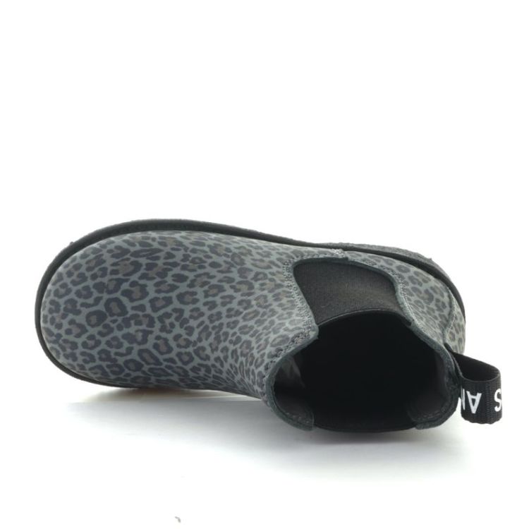 chelsea boot with logo tape grey leopard