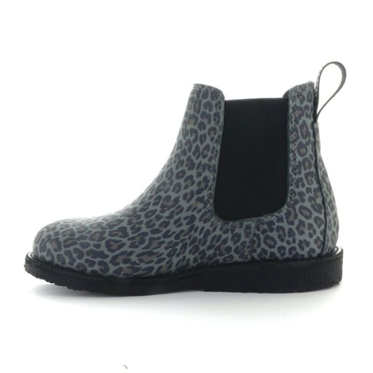 chelsea boot with logo tape grey leopard