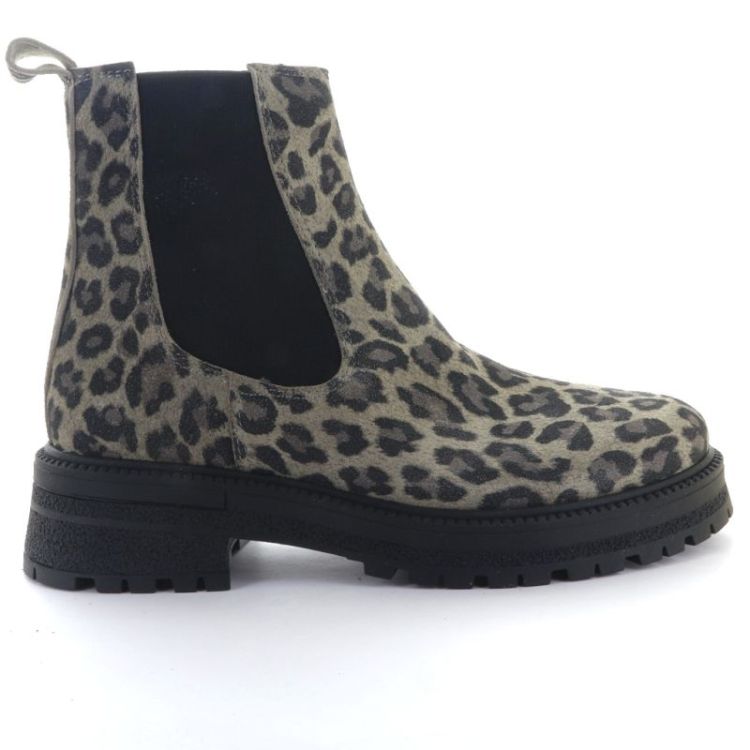 chelsea boot with track sole beige leo brown