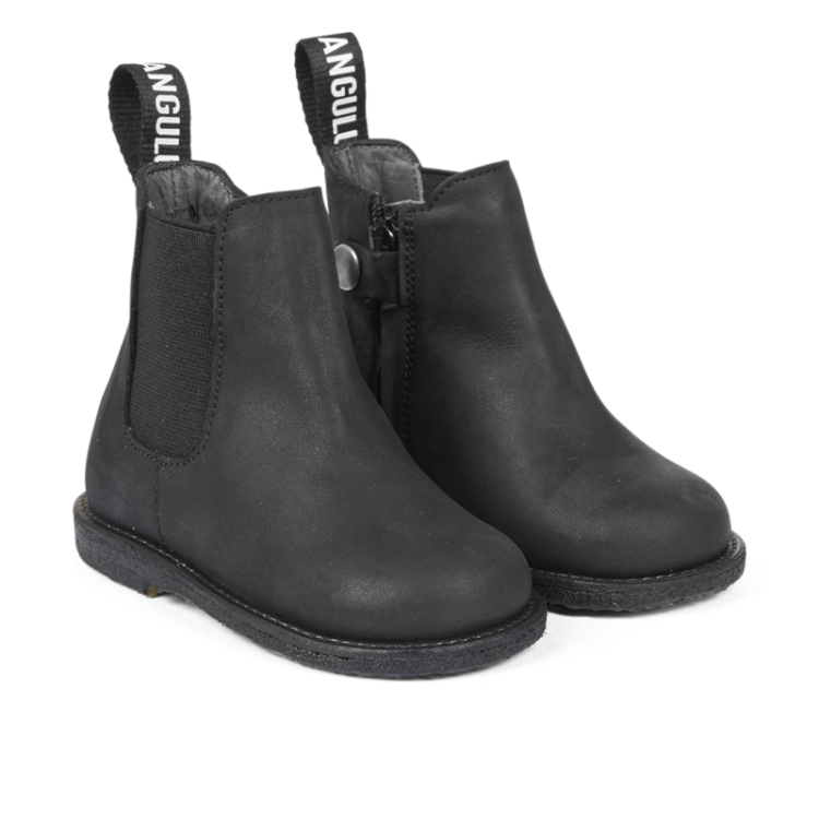 chelsea boot with logo tape black