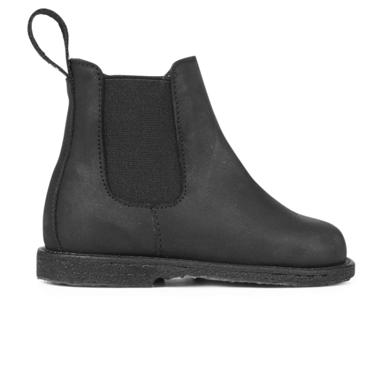 chelsea boot with logo tape black