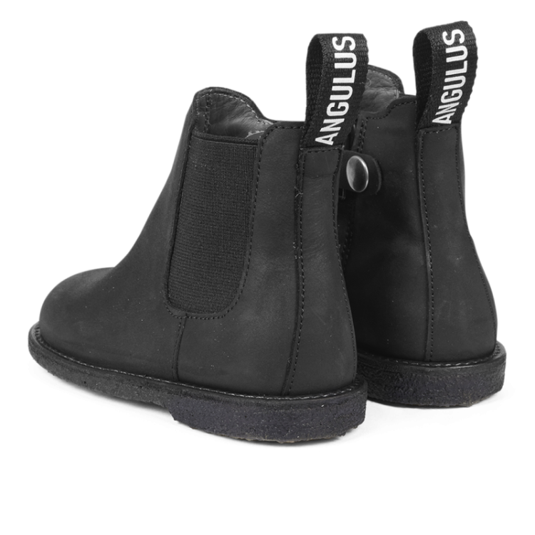 chelsea boot with logo tape black