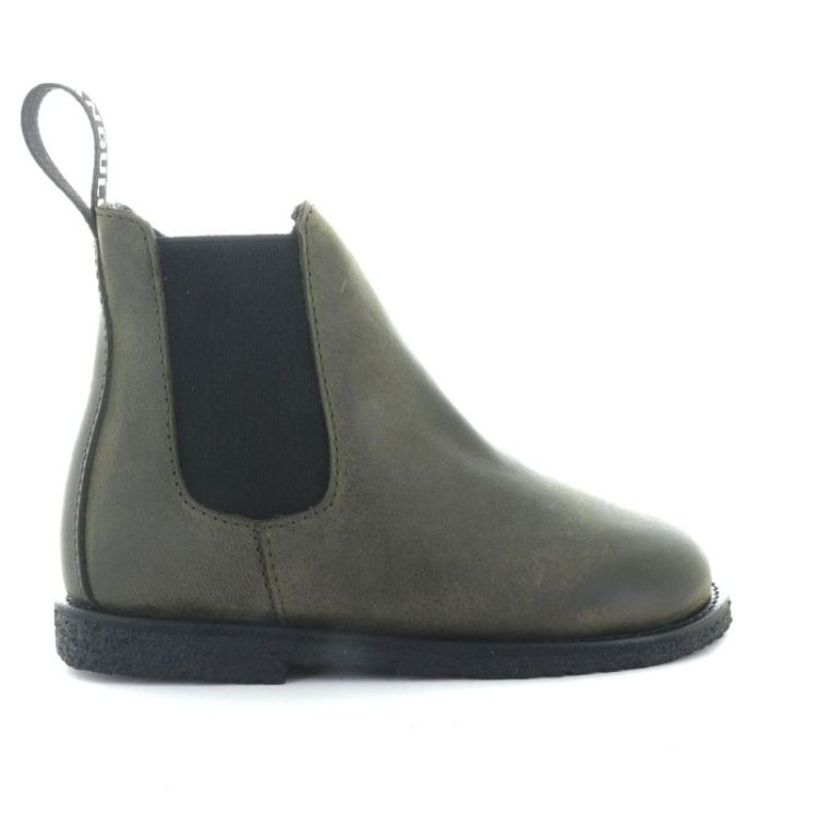 chelsea boot with logo tape dark olive blac