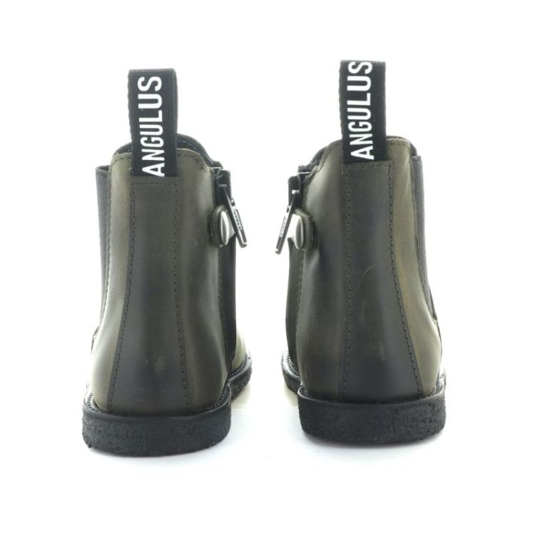 chelsea boot with logo tape dark olive blac