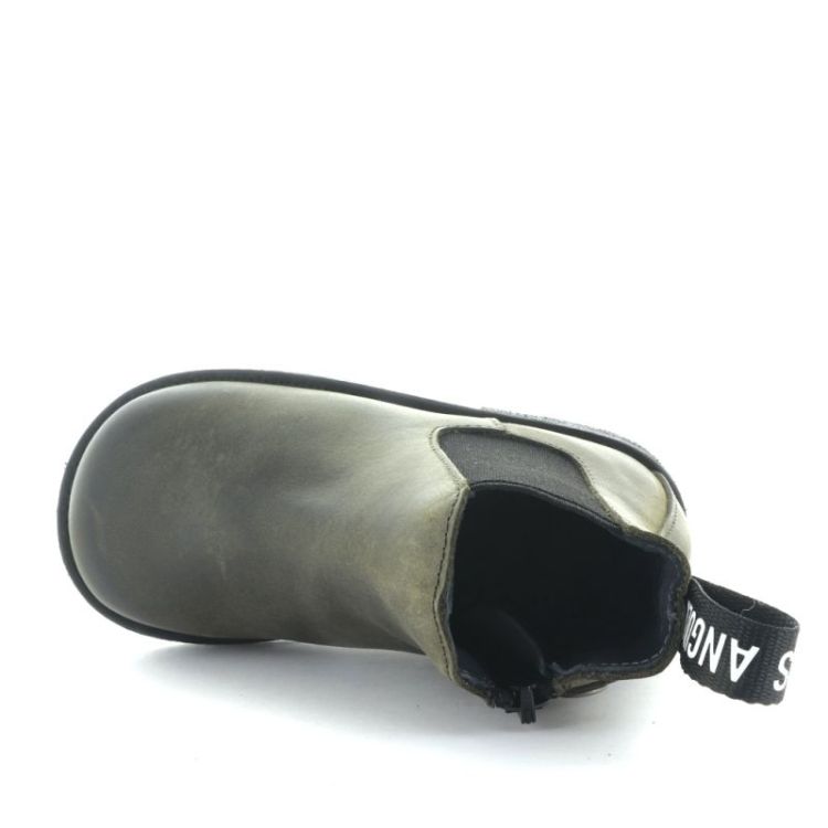 chelsea boot with logo tape dark olive blac