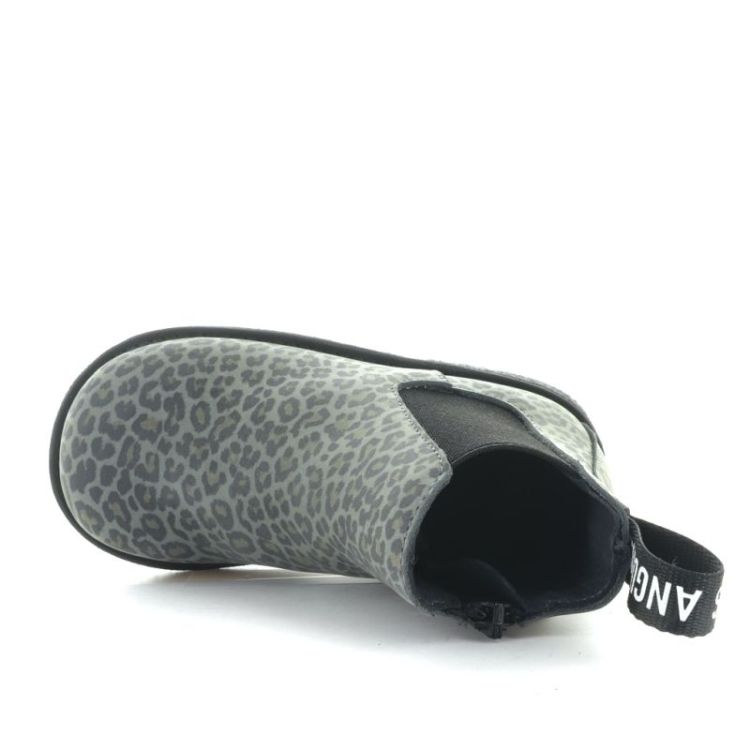 chelsea boot with logo tape grey leopard bl