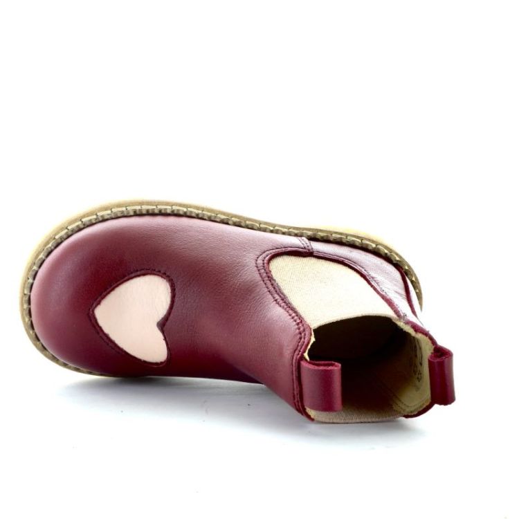 chelsea boot with heart berry rosebud