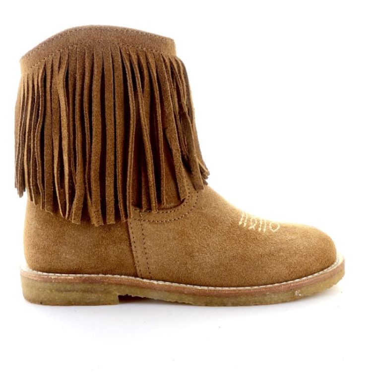 boot with fringes cognac 