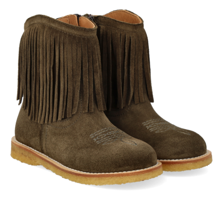 boot with fringes forrest check e