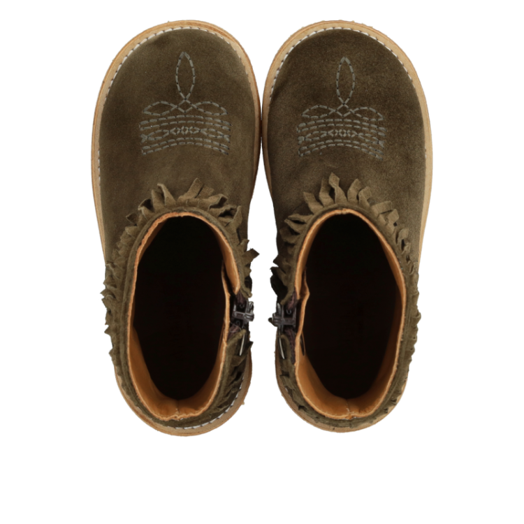 boot with fringes forrest check e