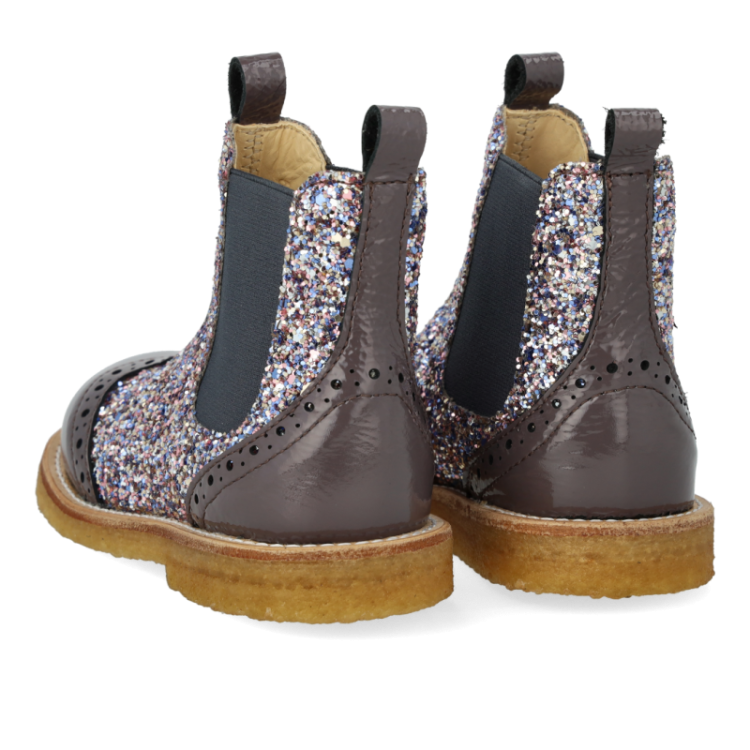 chelsea boot w brogue lace pat lavender