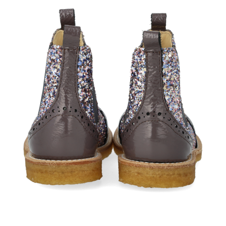 chelsea boot w brogue lace pat lavender