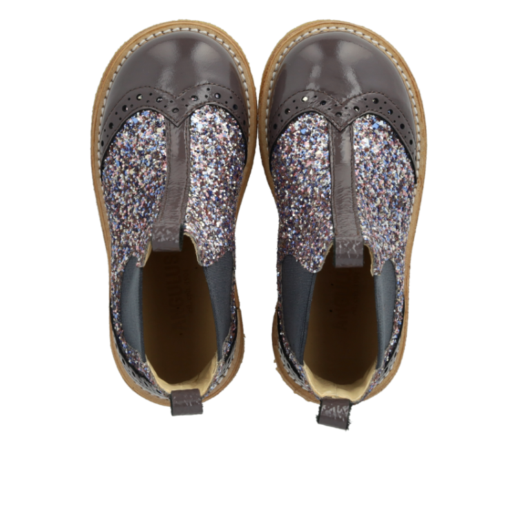 chelsea boot w brogue lace pat lavender