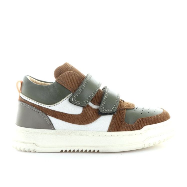 mid sneaker bianco cuoio