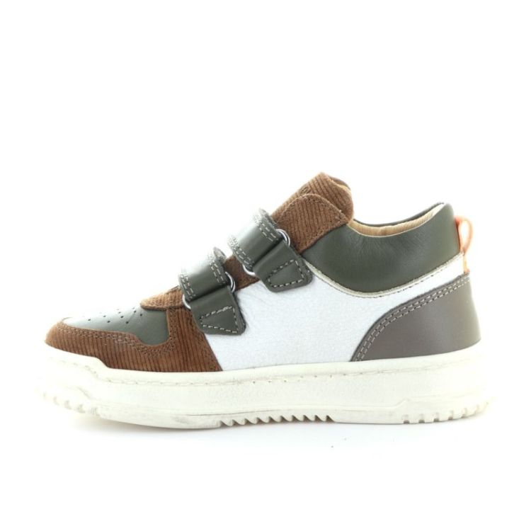 mid sneaker bianco cuoio