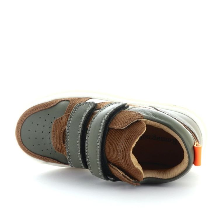 mid sneaker bianco cuoio