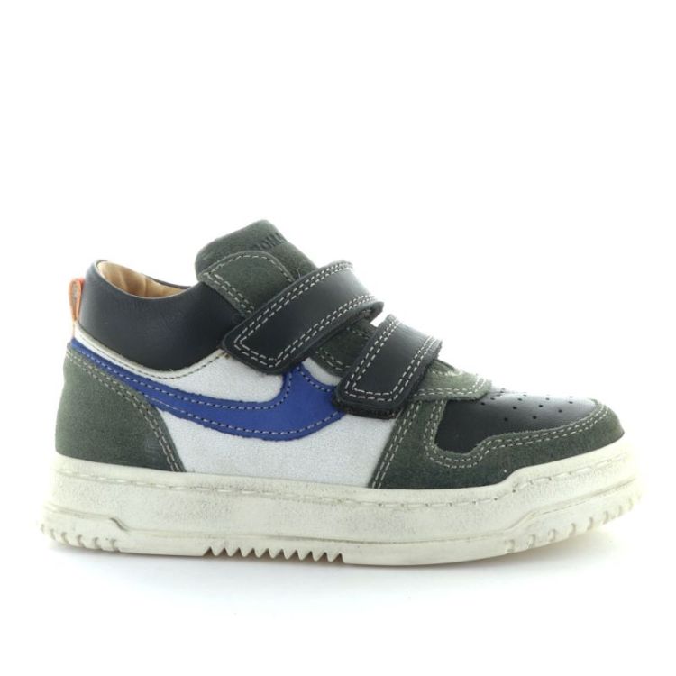 mid sneaker bianco verde