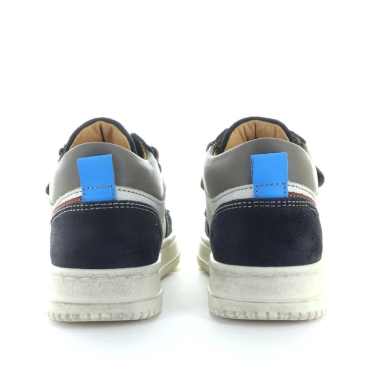 mid sneaker bianco blu
