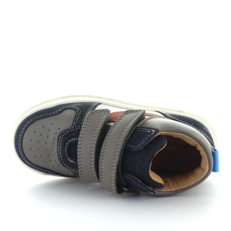 mid sneaker bianco blu