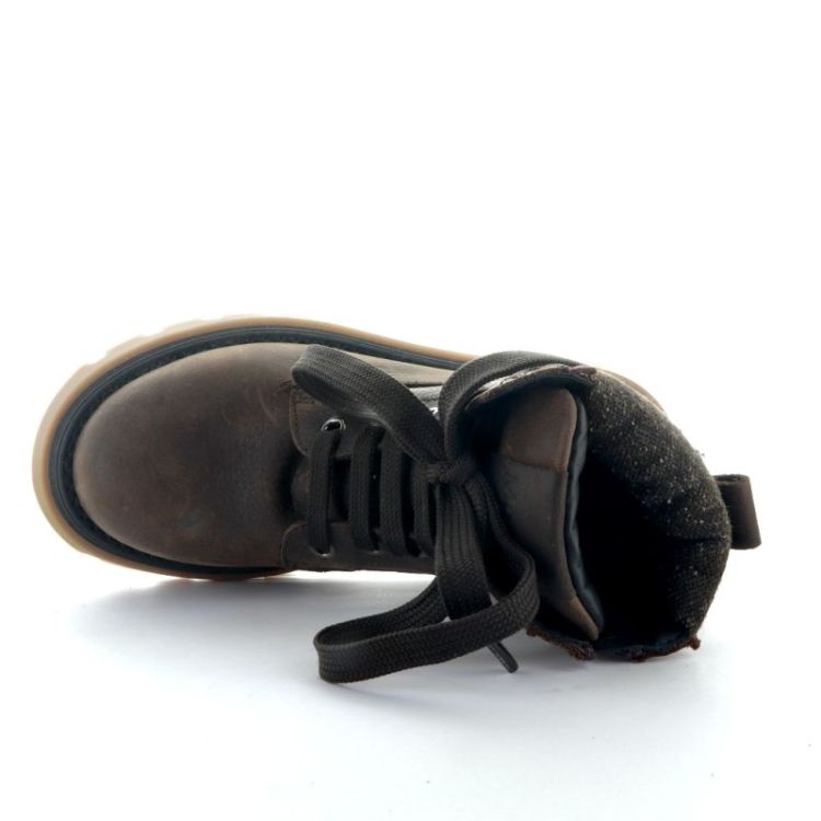 lace-up bootie coffee