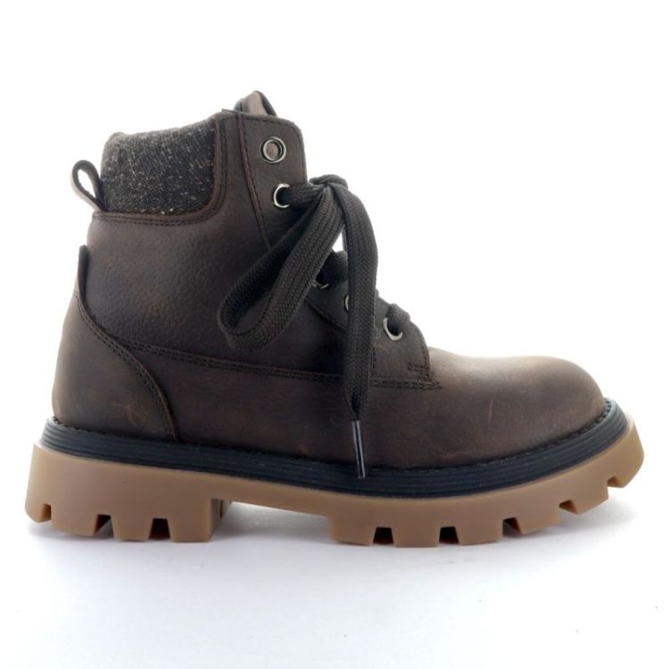 lace-up bootie coffee