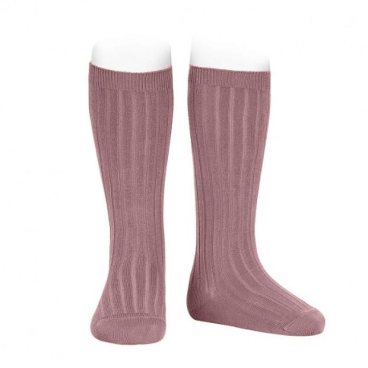 basic rib knee high socks 174 iris