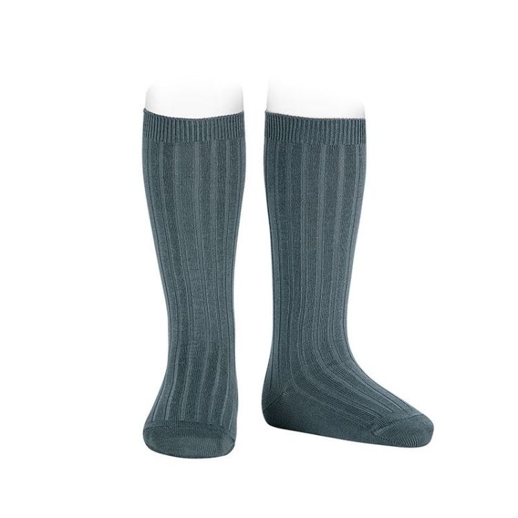basic rib knee high socks 252 zinc